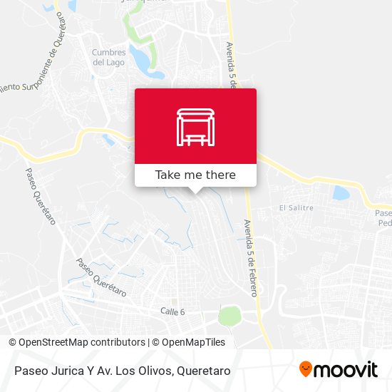 Paseo Jurica Y Av. Los Olivos map