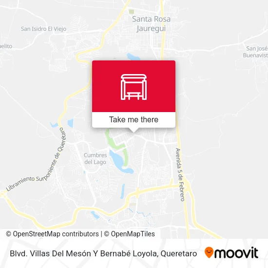 Mapa de Blvd. Villas Del Mesón Y Bernabé Loyola