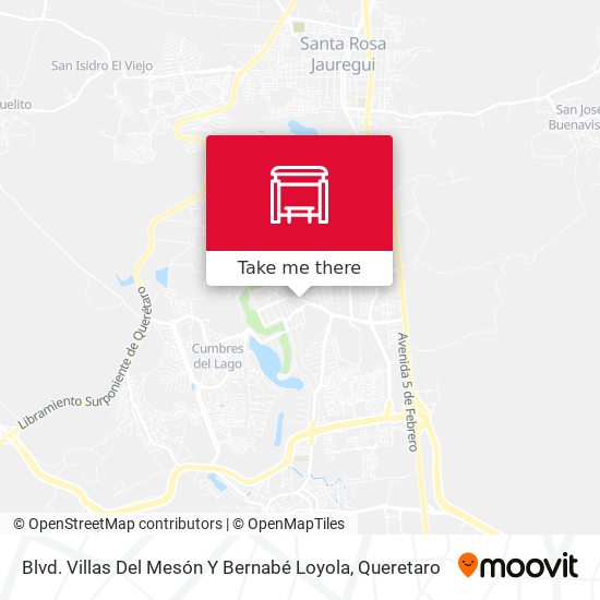 Mapa de Blvd. Villas Del Mesón Y Bernabé Loyola