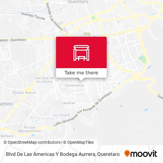 Mapa de Blvd De Las Americas Y Bodega Aurrera