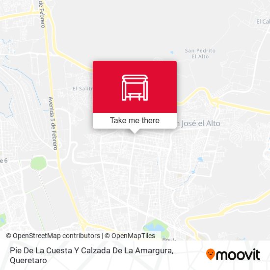 Mapa de Pie De La Cuesta Y Calzada De La Amargura