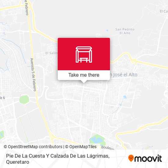 Pie De La Cuesta Y Calzada De Las Lágrimas map