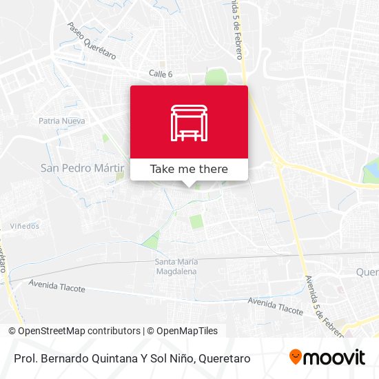 Prol. Bernardo Quintana Y Sol Niño map