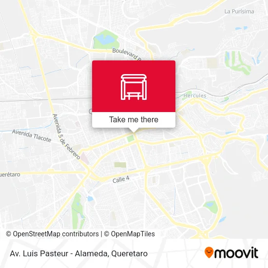 Mapa de Av. Luis Pasteur - Alameda