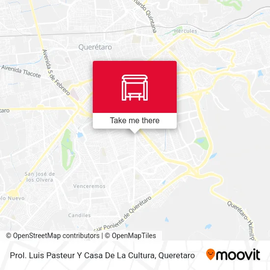 Mapa de Prol. Luis Pasteur Y Casa De La Cultura