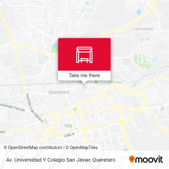 Mapa de Av. Universidad Y Colegio San Javier