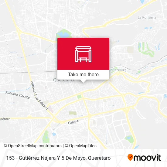 Mapa de 153 - Gutiérrez Nájera Y 5 De Mayo
