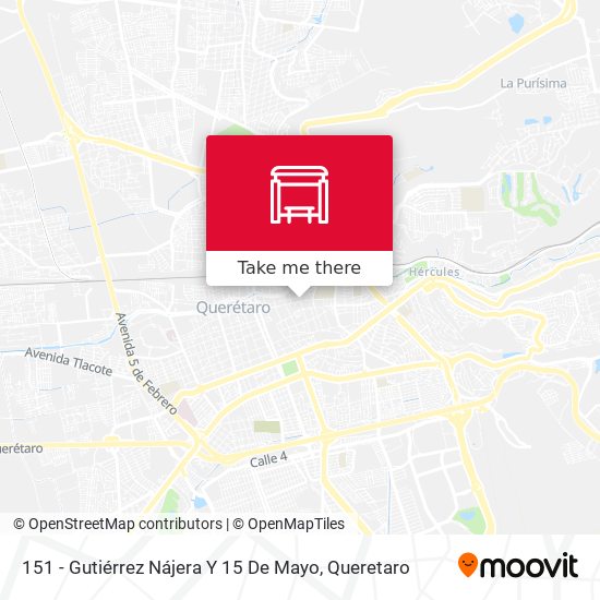 151 - Gutiérrez Nájera Y 15 De Mayo map