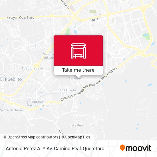 Mapa de Antonio Perez A. Y Av. Camino Real