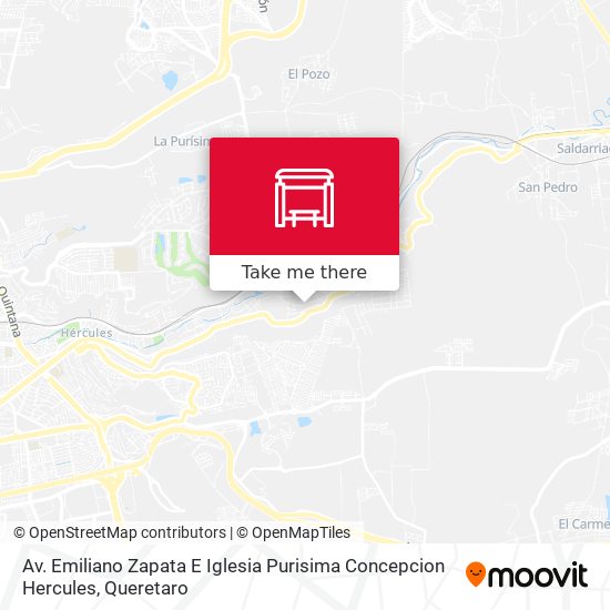 Av. Emiliano Zapata E Iglesia Purisima Concepcion Hercules map