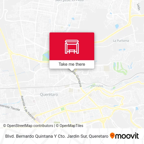 Mapa de Blvd. Bernardo Quintana Y Cto. Jardín Sur
