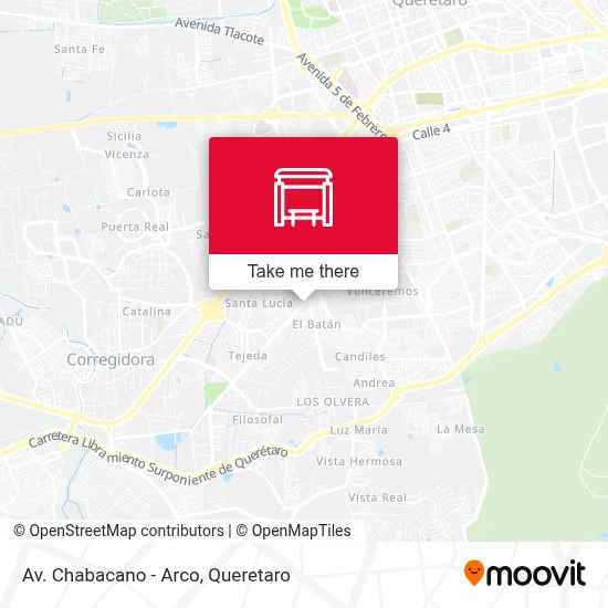 Av. Chabacano - Arco map