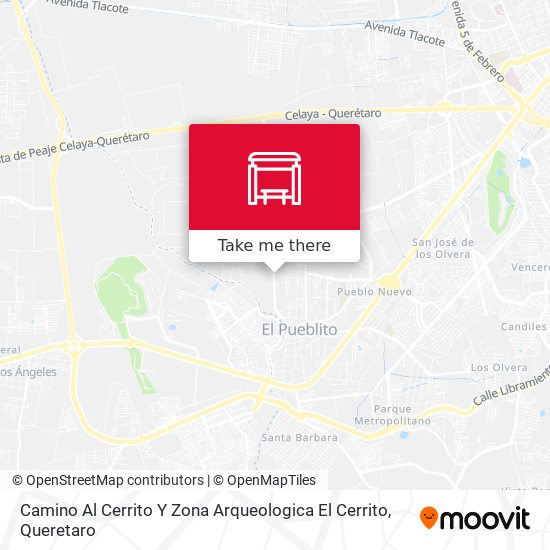 Mapa de Camino Al Cerrito Y Zona Arqueologica El Cerrito