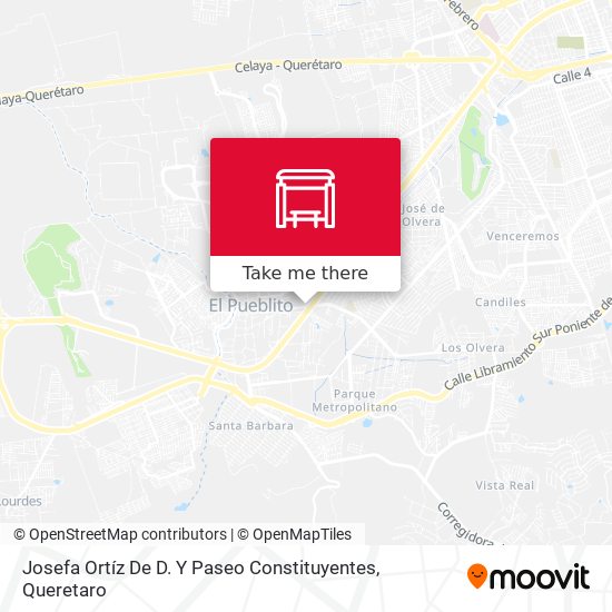 Mapa de Josefa Ortíz De D. Y Paseo Constituyentes