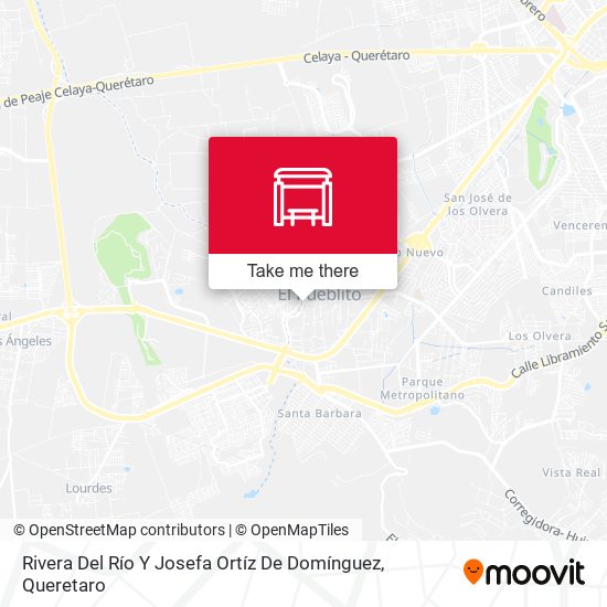 Mapa de Rivera Del Río Y Josefa Ortíz De Domínguez