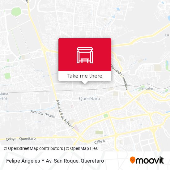 Mapa de Felipe Ángeles Y Av. San Roque