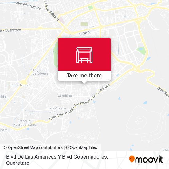 Mapa de Blvd De Las Americas Y Blvd Gobernadores