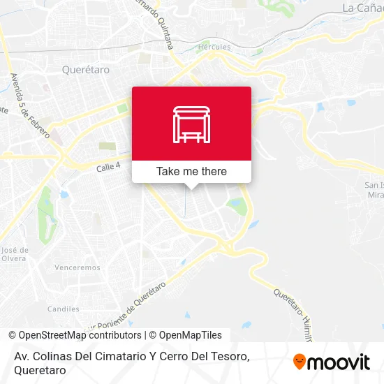 Mapa de Av. Colinas Del Cimatario Y Cerro Del Tesoro