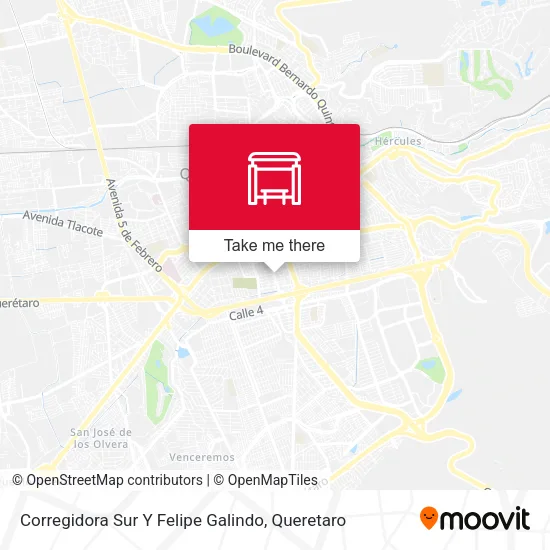 Mapa de Corregidora Sur Y Felipe Galindo