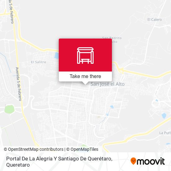 Portal De La Alegría Y Santiago De Querétaro map