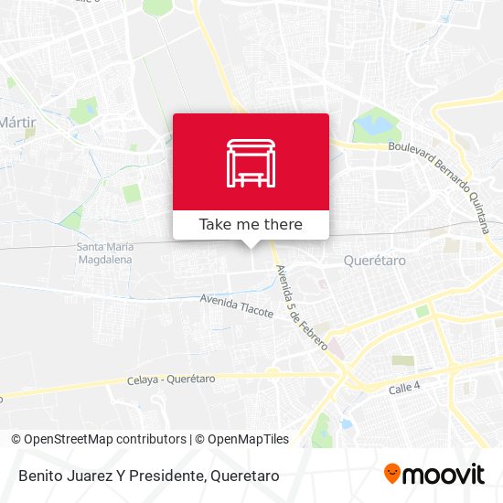 Benito Juarez Y Presidente map