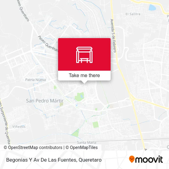 Mapa de Begonias Y Av De Las Fuentes