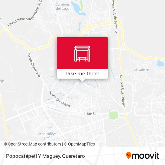 Popocatépetl Y Maguey map