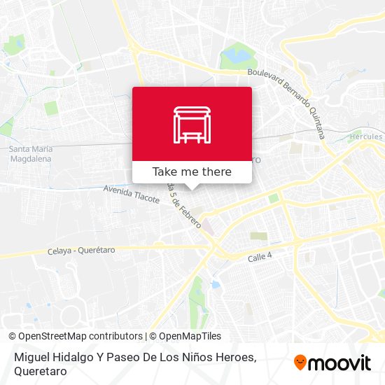 Miguel Hidalgo Y Paseo De Los Niños Heroes map