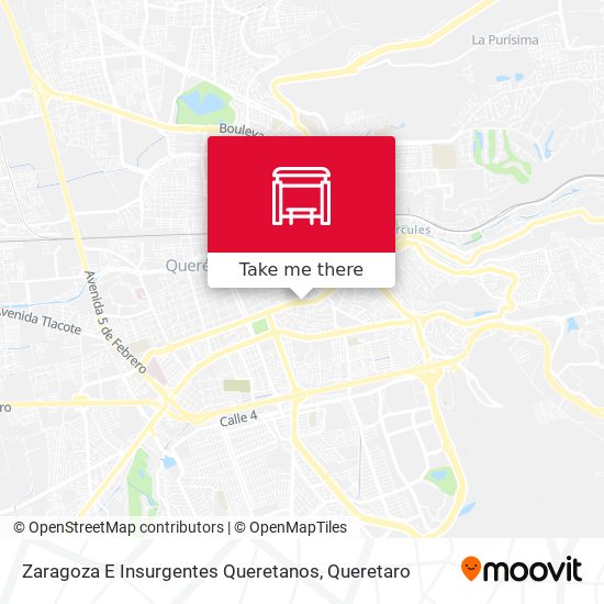 Mapa de Zaragoza E Insurgentes Queretanos