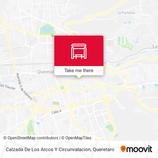 Mapa de Calzada De Los Arcos Y Circunvalacion