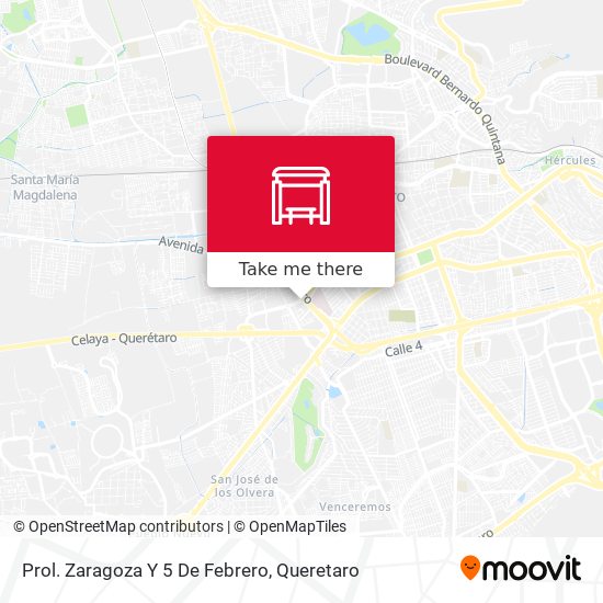 Mapa de Prol. Zaragoza Y 5 De Febrero
