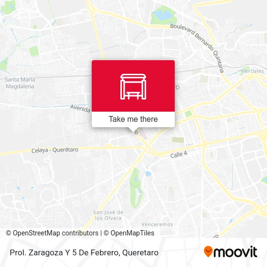 Mapa de Prol. Zaragoza Y 5 De Febrero