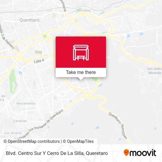 Mapa de Blvd. Centro Sur Y Cerro De La Silla