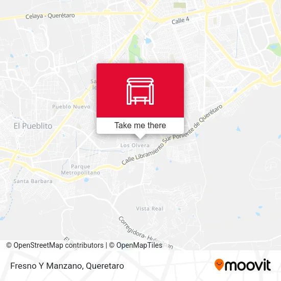 Mapa de Fresno Y Manzano