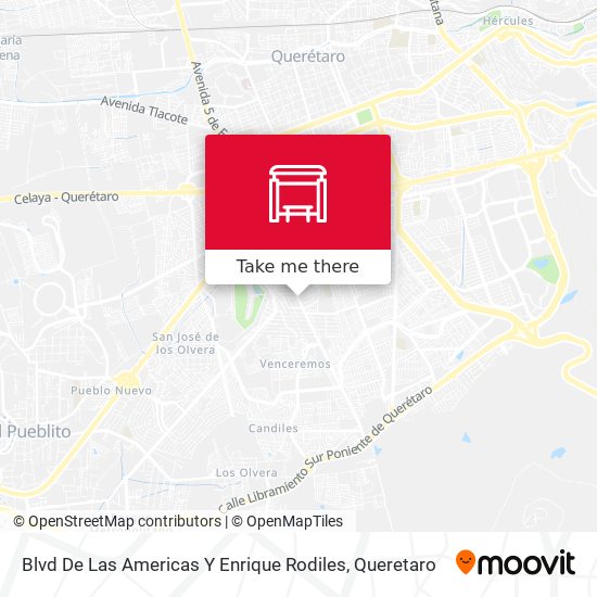 Blvd De Las Americas Y Enrique Rodiles map