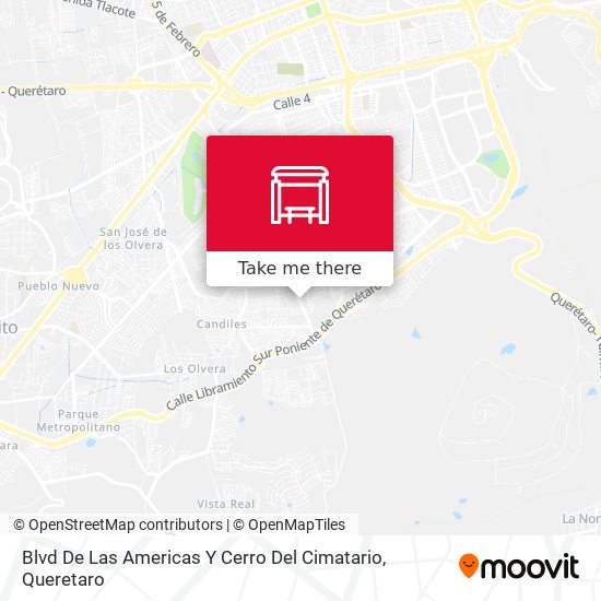 Mapa de Blvd De Las Americas Y Cerro Del Cimatario
