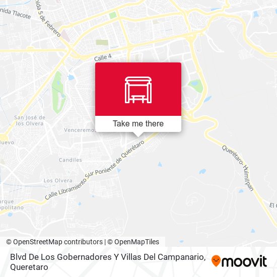 Mapa de Blvd De Los Gobernadores Y Villas Del Campanario