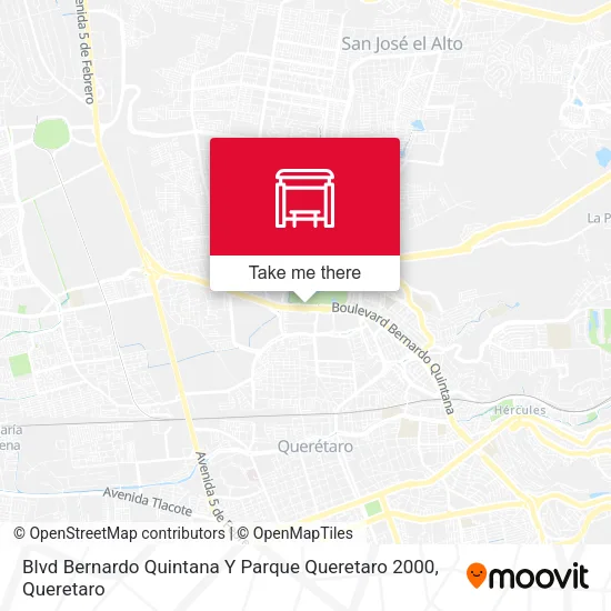 Mapa de Blvd Bernardo Quintana Y Parque Queretaro 2000