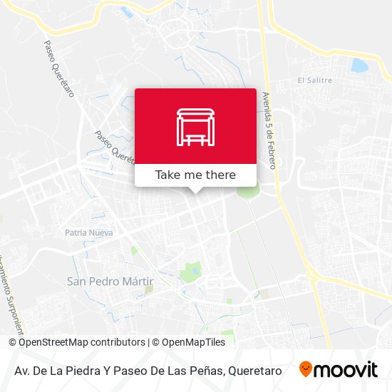 Av. De La Piedra Y Paseo De Las Peñas map