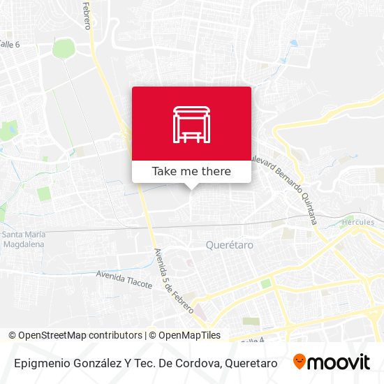 Mapa de Epigmenio González Y Tec. De Cordova