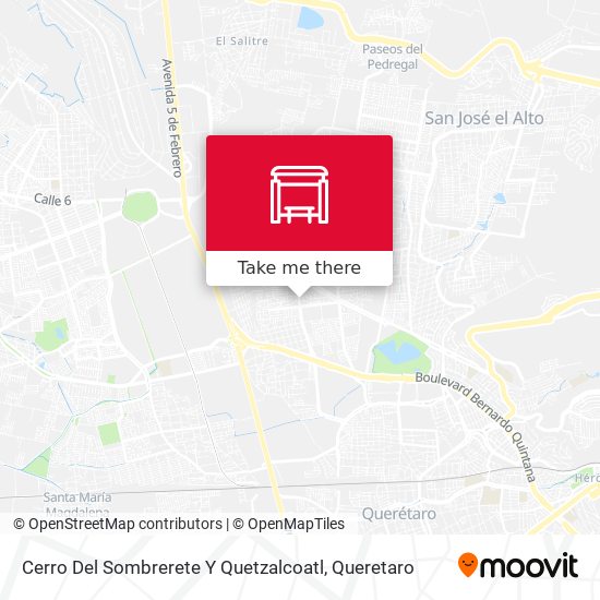Cerro Del Sombrerete Y Quetzalcoatl map