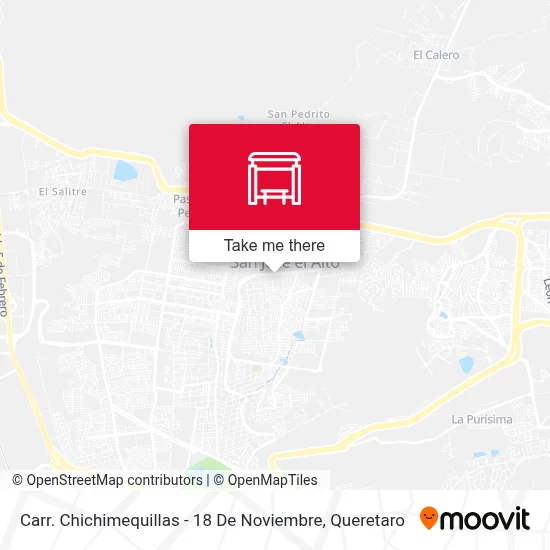 Carr. Chichimequillas - 18 De Noviembre map