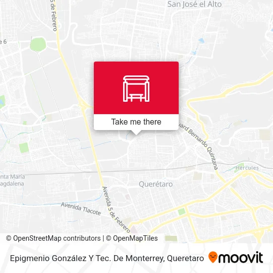 Mapa de Epigmenio González Y Tec. De Monterrey