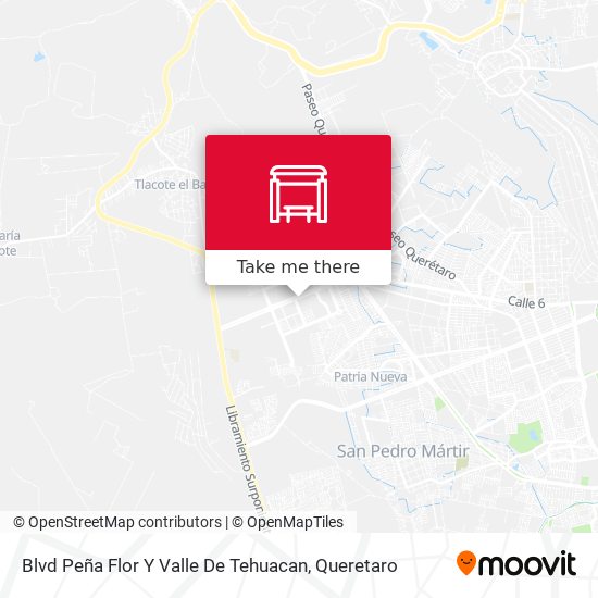Blvd Peña Flor Y Valle De Tehuacan map