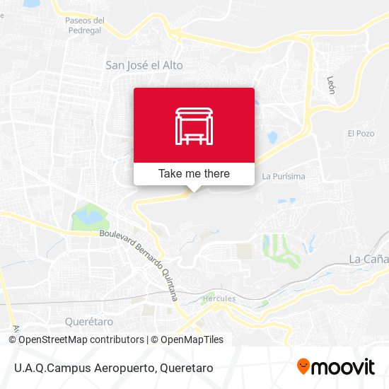 U.A.Q.Campus Aeropuerto map