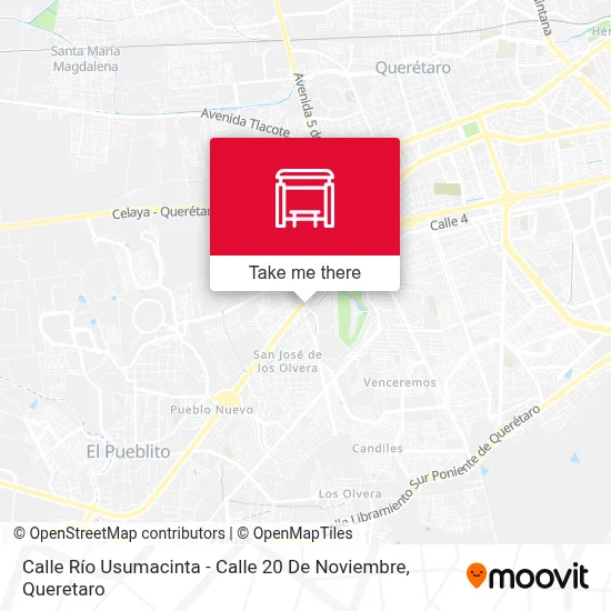 Calle Río Usumacinta - Calle 20 De Noviembre map