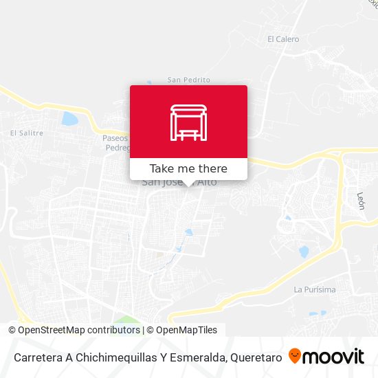 Carretera A Chichimequillas Y Esmeralda map