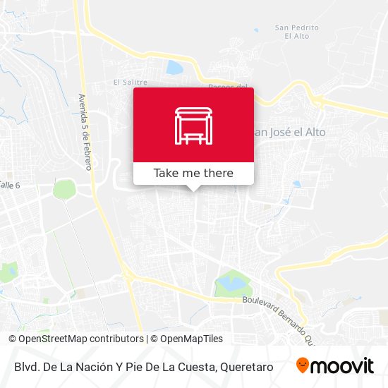Blvd. De La Nación Y Pie De La Cuesta map
