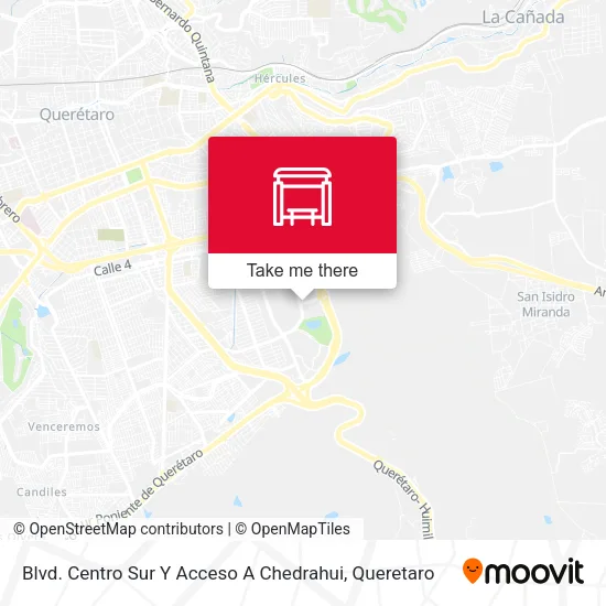 Mapa de Blvd. Centro Sur Y Acceso A Chedrahui