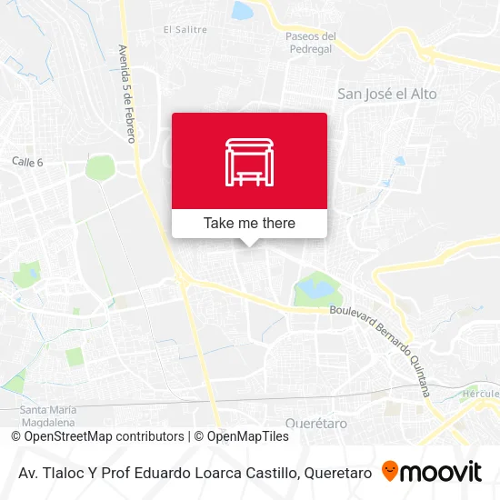 Mapa de Av. Tlaloc Y Prof Eduardo Loarca Castillo